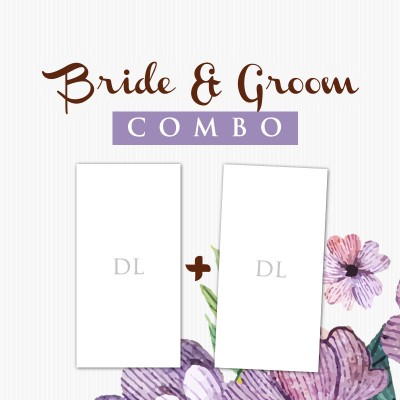 Bride Groom Combo DL Postcard  500+500